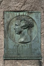 memorial plaque for Auguste