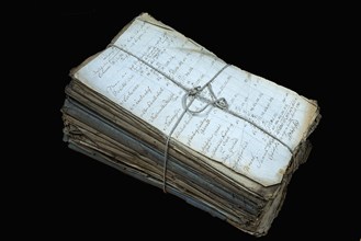 Bundle with original lists of the quarters of Napoleonic French troops around 1810
