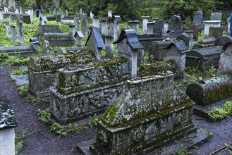 Old graves in the Jewish cemetery of the synagogue Remuh