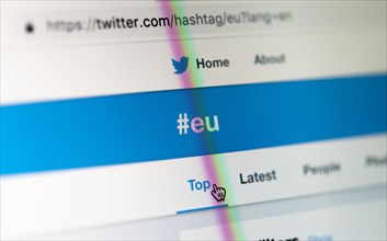 Twitter hashtag EU