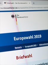 Vote by absentee ballot for the 2019 European elections