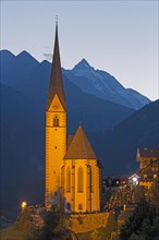 Pilgrimage church St. Vinzenz with Grossglockner
