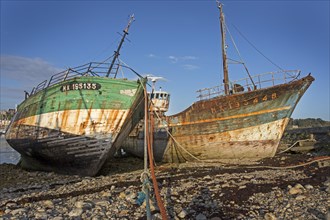 Shipwrecks of old fishing boats