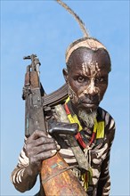 Man with Kalashnikov