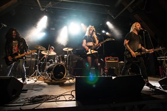 The Canadian rock band Die Mannequin live in the Schuur Lucerne
