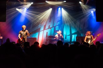 The British indie rock band The Subways live in the Schuur Lucerne