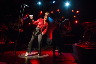 The Swiss singer and songwriter and winner of the Swiss singing casting show The Voice of Switzerland 2013 Nicole Bernegger live in the Schuur Lucerne