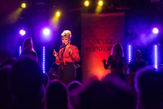 The Swiss singer and songwriter and winner of the Swiss singing casting show The Voice of Switzerland 2013 Nicole Bernegger live in the Schuur Lucerne