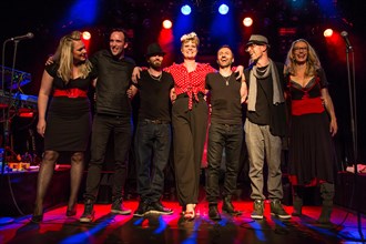 The Swiss singer and songwriter and winner of the Swiss singing casting show The Voice of Switzerland 2013 Nicole Bernegger live in the Schuur Lucerne
