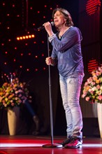 German pop singer Jurgen Drews live at the 16th Schlager Nacht in Lucerne