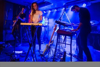 Swiss singer and songwriter Anna Kaenzig live with band in the Schuur Lucerne