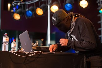 The German Hip Hop Duo Schatten und Helden live at the Blue Balls Festival Lucerne