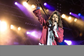 The British-American rock band Foreigner with singer Kelly Hansen live at the Magic Night at the Heitere Zofingen