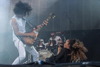 English pop and R&B singer Ella Eyre live at the 26th Heitere Open Air in Zofingen