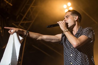 The US-American rapper Gerald Earl Gillum alias G-Eazy live at the 26th Heitere Open Air in Zofingen