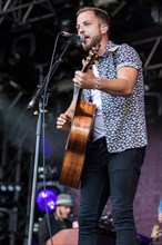 The British singer and musician James Morrison live at the 26th Heitere Open Air in Zofingen