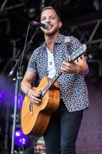 The British singer and musician James Morrison live at the 26th Heitere Open Air in Zofingen