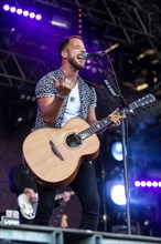 The British singer and musician James Morrison live at the 26th Heitere Open Air in Zofingen