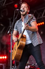 The British singer and musician James Morrison live at the 26th Heitere Open Air in Zofingen