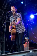 The British singer and musician James Morrison live at the 26th Heitere Open Air in Zofingen