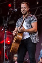 The British singer and musician James Morrison live at the 26th Heitere Open Air in Zofingen