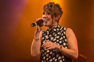 The French singer Isabelle Geffroy alias ZAZ live at the Schuur Lucerne