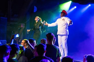 The German Eurodance duo Captain Jack with Bruce Eric Lacy and Michelle Stanley live at Schuur Lucerne
