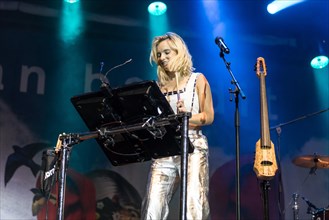 The British electropop band Clean Bandit live at the 26th Heitere Open Air in Zofingen