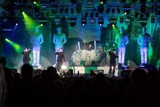The German hip-hop band K. I. Z. live at the 27th Heitere Open Air in Zofingen