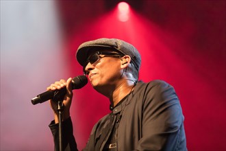 The German soul and R&B singer Xavier Naidoo live at the 25th Blue Balls Festival in Lucerne