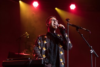 The British singer and songwriter Jamie Lidell live at the 25th Blue Balls Festival in Lucerne