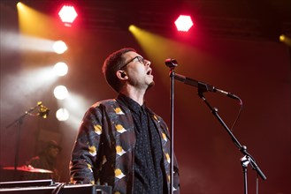 The British singer and songwriter Jamie Lidell live at the 25th Blue Balls Festival in Lucerne