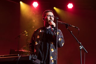 The British singer and songwriter Jamie Lidell live at the 25th Blue Balls Festival in Lucerne