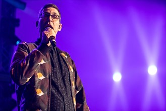 The British singer and songwriter Jamie Lidell live at the 25th Blue Balls Festival in Lucerne