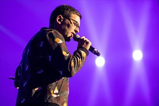 The British singer and songwriter Jamie Lidell live at the 25th Blue Balls Festival in Lucerne