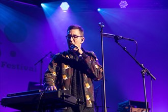 The British singer and songwriter Jamie Lidell live at the 25th Blue Balls Festival in Lucerne