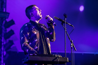 The British singer and songwriter Jamie Lidell live at the 25th Blue Balls Festival in Lucerne