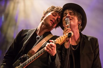 The British rock musician Peter Doherty live at the 25th Blue Balls Festival in Lucerne