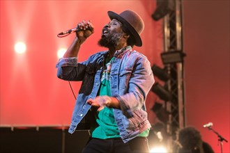 The American soul singer and guitarist Cody Chesnutt live at the 25th Blue Balls Festival in Lucerne