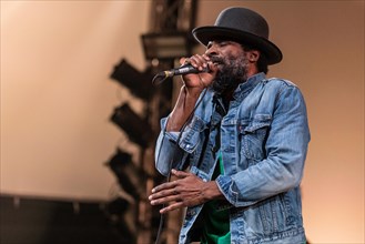 The American soul singer and guitarist Cody Chesnutt live at the 25th Blue Balls Festival in Lucerne