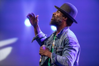 The American soul singer and guitarist Cody Chesnutt live at the 25th Blue Balls Festival in Lucerne