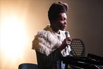 The British musician and songwriter Benjamin Clementine live at the 25th Blue Balls Festival in Lucerne
