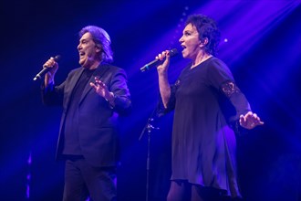 The Italian pop group Ricchi e Poveri with singer Angela Brambati and singer Angelo Sotgiu live at Schlager Nacht