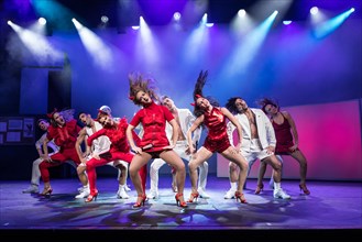 A dance scene at Musical 95 - Ninety-Five live at Le Theatre im Gersag