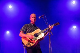 The Belgian singer and songwriter Milow live at the 26th Blue Balls Festival in Lucerne