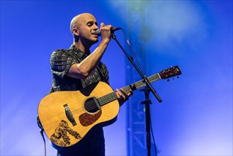 The Belgian singer and songwriter Milow live at the 26th Blue Balls Festival in Lucerne