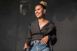 British R & B and pop singer and songwriter Rachel Keen aka Raye live at the 28th Heitere Open Air in Zofingen Aargau