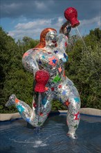 Colorful sculpture