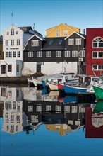 Colorful boats in the harbor