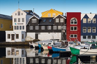 Colorful boats in the harbor